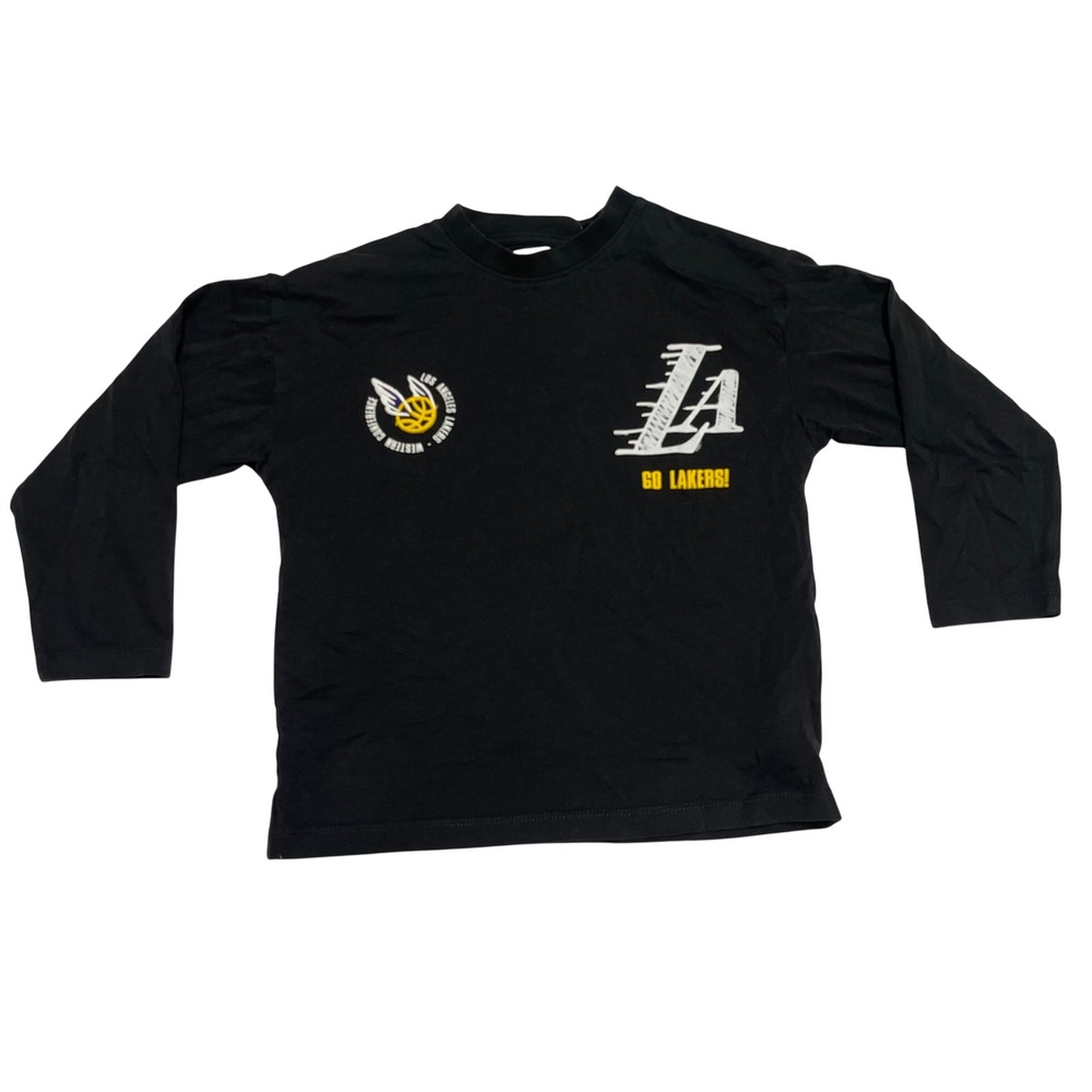 Zara Kids NBA Los Angeles Lakers Long Sleeve Graphic Tee Size 6-7